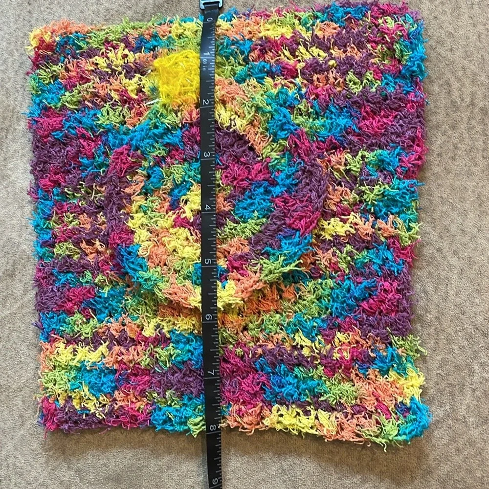 Handmade Scrubby Wash Cloth Bathroom Holiday Set Ornament Blue Green Kitchen - Picture 10 of 12